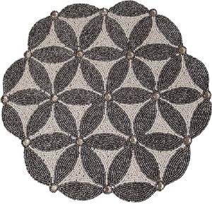 Direct Factory Wholesale Flower Designed <b>Green</b> Bead Placemat Indoor Parties Centre <b>Table</b> Decorative <b>Mat</b> For Home Hotels - Product Image 2