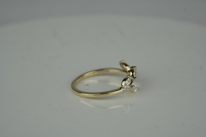 Bague de Moissanite en diamant de laboratoire élégant, coupe marquise, 0.30 carats, clarté VS1, certifié IGI SGL, or rose, argent, fournisseur - Product Image 3