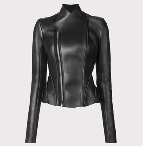 Hot 2026 modèle hommes femmes vêtements en cuir veste nouvelle mode hommes veste en cuir coupe-vent en cuir veste 2025 - Product Image 4