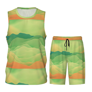 Vêtements de sport de basket-ball à séchage rapide de haute qualité, ensemble d'uniformes en polyester BSCI personnalisables, respirant, grande taille - Product Image 1