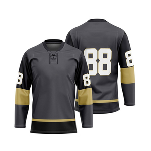 Impresión de logotipo personalizado Nuevo diseño Jersey de hockey sobre hielo Nombre y número personalizados para ropa deportiva Servicio OEM disponible - Product Image 5