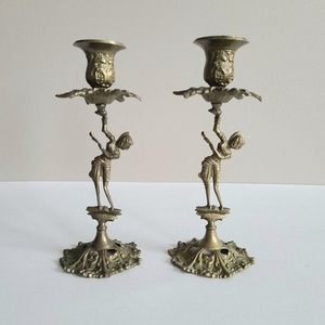 Bougeoir en laiton et aluminium fait main, style « Old Money », finition haut de gamme, style moderne, décoration d'intérieur haut de gamme - Product Image 2