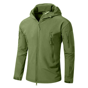 VONI WEAR 2025/2026 New Customizable Canvas Windbreaker Softshell Bomber <b>Jacket</b> for <b>Men</b> Autumn Windproof Front Logo with Zipper - Product Image 5