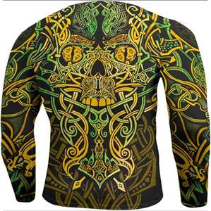 2024 Logo personnalisable hommes UPF 50 Standard à manches longues Rash Guard Spandex Surf chemise fait commande Protection solaire personnalisable - Product Image 2