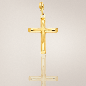 14K สีเหลืองทองชุบโลหะผสมจี้ไม้กางเขนคาทอลิกสำหรับเด็กคริสเตียนเครื่องประดับเพทายอุปกรณ์เสริมทางจิตวิญญาณ - Product Image 5