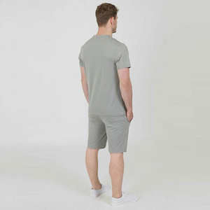 OEM Custom <b>Men</b> Summer 2 Piece Cotton <b>Short</b> Sleeve <b>Shorts</b> Sets <b>T</b> <b>Shirt</b> <b>and</b> <b>Short</b> Set for <b>Men</b> - Product Image 5