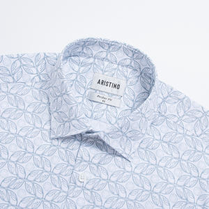 Aristino Men's Perfect Fit Anti-Arrugas Quick Dry Transpirable Workwear Style Mandarin Collar Summer Polyester/Rayon Dress Shirt - Product Image 6