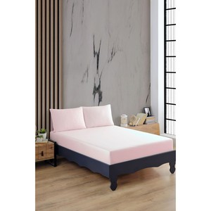 Varol Ranforce 100% Cotton Bed Set 4-Piece Plain Solid <b>Pattern</b> King Size Flat <b>Fitted</b> <b>Sheets</b> for Home Hospital Use Customizable - Product Image 1
