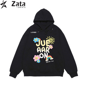Custom Logo Hip Hop 3D Puff Printing Solid Eco-Friendly Customized Hoodies Regular Fit High Quality Print Cotton <b>Pullover</b> <b>Mens</b> - Product Image 4
