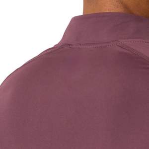 Camiseta Deportiva de Algodón Transpirable y Elástica con Cuello Alto y Cierre de 1/4 para Hombre, Ideal para Entrenamiento en el Gimnasio y Deportes - Product Image 3