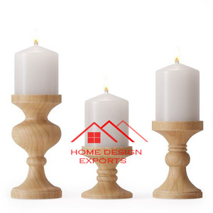 Haute vente Arica bois bougeoir personnaliser la conception décor de table bougeoir pour la maison hôtel désherbage décor utilisation - Product Image 2