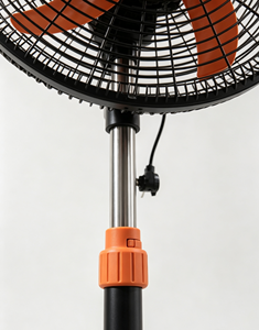 18 Inch Pedestal <b>Fan</b> 3 Speed Adjustable Height Oscillating <b>Standing</b> <b>Fan</b> Metal Guard for Household Outdoor Use - Product Image 2