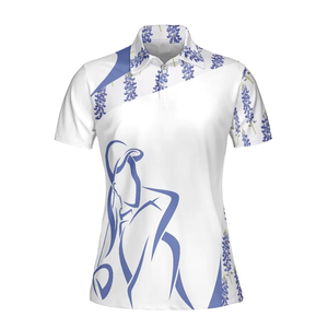 Camiseta Polo de Manga Corta con Logotipo Personalizado para Mujer, Camisetas de Golf de Punto con Estampado, Precio al por Mayor - Product Image 5