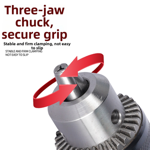 <span class=keywords><strong>Mandrin</strong></span> de perceuse à trois mâchoires en acier à serrage excentrique auto-serrant pour perceuse à percussion, adaptateur de clé électrique - Product Image 5