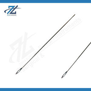 Sonda Manual de alta calidad, instrumentos quirúrgicos de acero inoxidable de 127mm chapados en plata maleable, uso de cirugía General certificado CE - Product Image 2