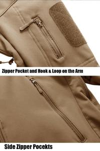 Softshell Windproof Outdoor Hiking <b>Jacket</b> Waterproof <b>Camo</b> <b>Men</b> Tactical Hunting Safari <b>Jacket</b> - Product Image 6