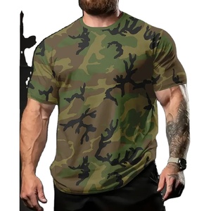 Camiseta de Manga Corta para Hombre, Modelo 2026, Marca KJ, para Exteriores, de Seda/Algodón, Cuello Redondo, Secado Rápido, Estilo Militar - Product Image 6