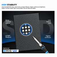 Écran LED d'intérieur P4 3840Hz, couleur intégrale, maintenance frontale, installation fixe, mur vidéo LED pour magasin de détail