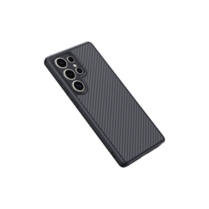 Coque de protection antichoc en silicone à texture fibre de carbone compatible MagSafe de luxe pour Samsung Galaxy S25 Ultra - Product Image 4
