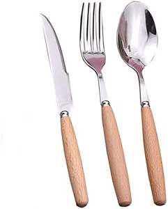 Juego de cubiertos con mango de nudo recién llegado con asas de diseñador Precio de venta completo Juego de cubiertos de metal para hoteles y restaurantes en casa - Product Image 1