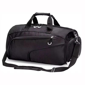 Purple Oval Duffle <b>Bag</b> With Zipper Closure Multiple <b>Compartments</b> Adjustable Shoulder Strap Double Handle Large Capacity Travel - Product Image 3