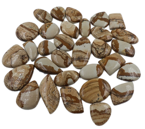 Imagen natural jaspe gema imagen jaspe cabujones hecho a mano mezcla forma y tamaño imagen jaspe piedras preciosas lote fabricación de joyas - Product Image 4