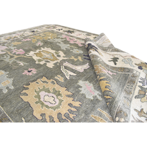 Vente en gros de tapis Oushak turc pliable et antidérapant Tapis d'intérieur en laine Tapis d'exercice de prière de salon pour adolescents - Product Image 2