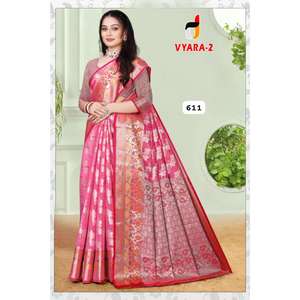 Sari de seda estilo Bollywood de último diseñador de la mejor calidad con Pallu elegante disponible a precio de exportación - Product Image 5