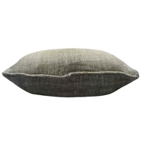 Housse de coussin/décoration carrée en tissu de lin tissé bicolore personnalisée, écologique, moderne, dernière tendance, vente chaude