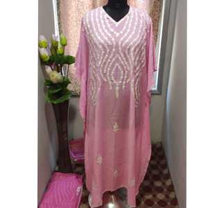 Señoras tradicional Casual rayón algodón bordado playa túnica vestido Bikini cubrir Suntan Robe para vacaciones desgaste hecho Cachemira - Product Image 5