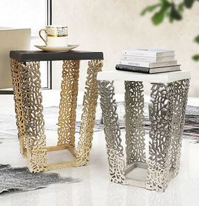 Muebles de diseño Simple para sala de estar, mesa lateral de café cuadrada de lujo con personalización disponible, gran oferta - Product Image 6