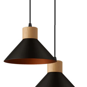 Lámpara Colgante Moderna de Hierro Negro, Altura Ajustable, Cuidado de la Vista, Regulable, E27, Alto CRI 85, 1200 Lúmenes, 2700K, Fácil Instalación en Techo, Hecha a Mano - Product Image 5