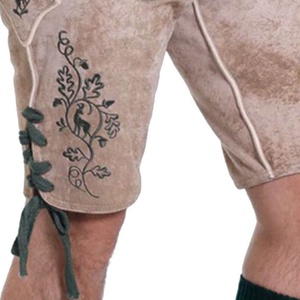 ชุดบาวาเรียนมาใหม่สำหรับผู้ชาย กางเกงขาสั้น Lederhosen แบบดั้งเดิมสำหรับเทศกาล Oktoberfest กางเกงขาสั้นสั่งทำพิเศษ - Product Image 3