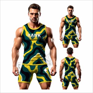 Idéal pour les vêtements de sport pour hommes, ensembles de rashguards confortables, ensembles de rashguards pour hommes très demandés en vente - Product Image 5