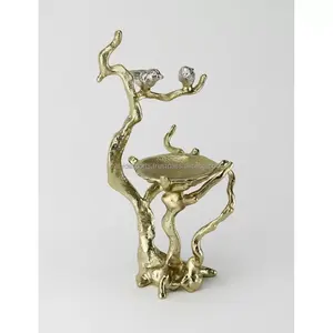 Luxury <b>Black</b> Metal Candle <b>Holder</b> for Modern Living Rooms Exclusive Handmade Aluminum <b>Candlestick</b> <b>Holder</b> Custom Shape Christmas - Product Image 2