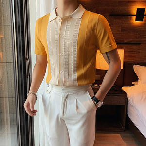 2025 hombres de manga corta Casual Vintage Golf para Polo camisa transpirable Top de punto con diseño de dinero antiguo - Product Image 6