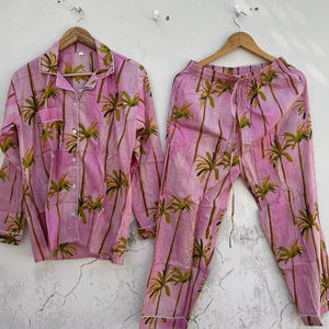 Ensemble de pyjama en coton pour femmes |   Vêtements de nuit confortables pour la maison - Product Image 5