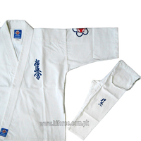 Top qualité 8oz Kyokushin karaté uniforme enfants et adultes Gi Arts martiaux uniforme unisexe coton toile