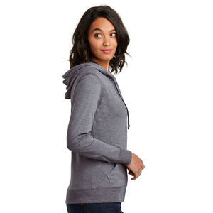 Sudadera con capucha con estampado informal a la moda para mujer Sudadera con capucha con cremallera deportiva suelta - Product Image 3