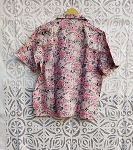 Conjunto de Pijama de Tela con Estampado de Bloques Personalizado de Alta Calidad, Camisa con Botones y Pantalón con Cintura Elástica, Ropa de Dormir Cómoda para Mujer - Product Image 3