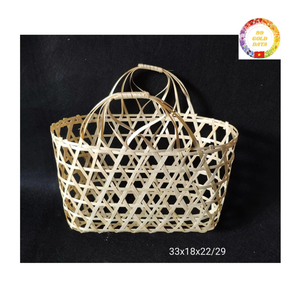 Cesta de bambú hecha a mano ecológica para almacenamiento de regalos Festival y decoración de negocios - Product Image 5