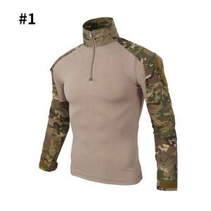 เสื้อยุทธวิธีลดราคา ผ้าคอตตอนผสมโพลีเอสเตอร์ แขนยาว แบบฟร็อกสูท สำหรับกิจกรรมกลางแจ้ง สวมใส่สบาย - Product Image 1