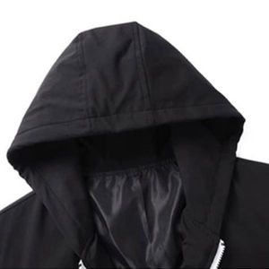 Conjunto Deportivo Casual de Invierno para Hombre, Chaqueta Cortavientos con Capucha y Pantalones, Impermeable, de Secado Rápido - Product Image 4