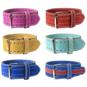 Ceinture de musculation personnalisable en cuir de vachette antidérapante pour homme, 13 mm, avec boucle ardillon en acier 10 mm pour haltérophilie et protection - Product Image 6