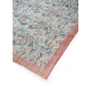 Vintage Large Area Pae-2927 Hand Knotted Wool <b>Rug</b> Red & Orange Floral Pattern for Home Living Room Hallway Teenagers' <b>Space</b> - Product Image 2