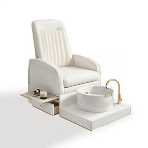 <span class=keywords><strong>2025</strong></span> Neue Nagelstudio-Möbel Luxuriöse Weiße Pediküre-Stühle mit Weißer Plattform und Dusche <span class=keywords><strong>Massage</strong></span>-Maniküre-Stuhl Fuß-Spa - Product Image 6