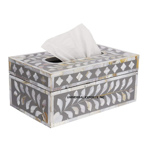 Boîte à mouchoirs en bois rectangle porte-mouchoirs fait main d'excellente qualité boîte à mouchoirs en bois fantaisie classique élégante - Product Image 2