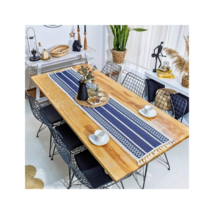 Christmas Thanksgiving 100% Cotton Embroidered <b>Table</b> Runner 210 GSM 280 TC Durable Fade Resistant Made In India OEM ODM Export - Product Image 5