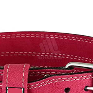 เข็มขัดยกน้ำหนักหนังวัวคุณภาพสูงสำหรับผู้ชาย พร้อมหัวเข็มขัดกันลื่น ช่วยพยุงหลังสำหรับออกกำลังกาย - Product Image 3