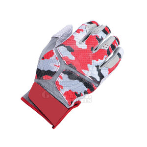 Best Grade Leather Baseball Batting Gloves Camo Printed Unique Style Waterproof Full Finger Eco-Friendly - Product Image 2